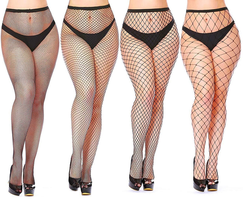 Thick Girl Fishnet Tights Plus Size S-4XL
