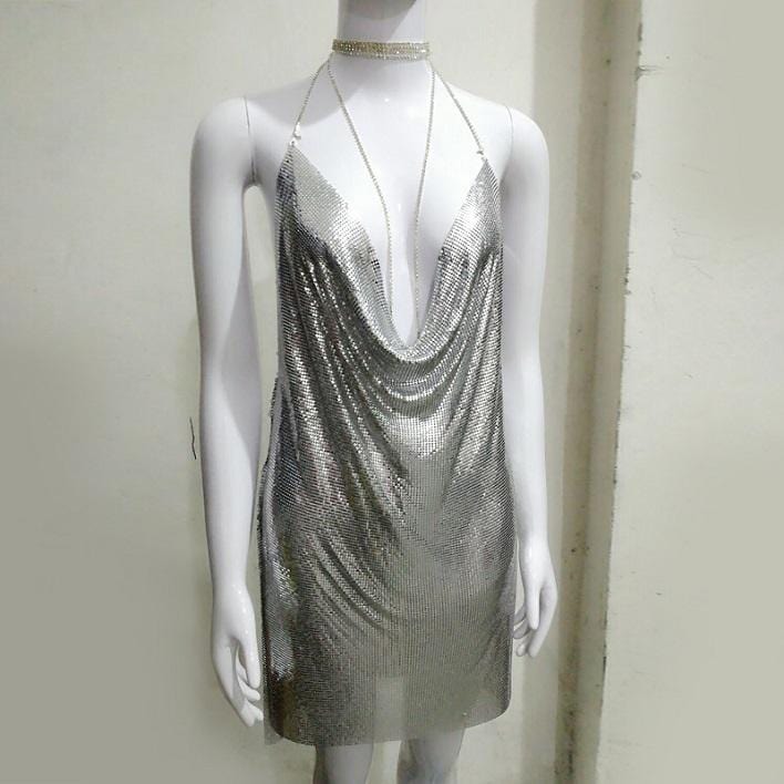 Sexy Sequined Rave Mini Dress - XXXOTIC TREASURES