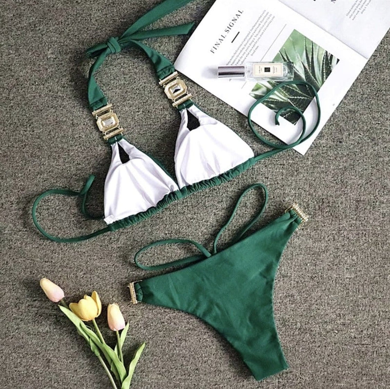 Emerald Queen Bikini Bling Set