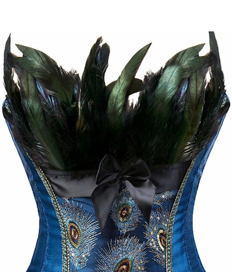 Royal Peacock Corset Lingerie