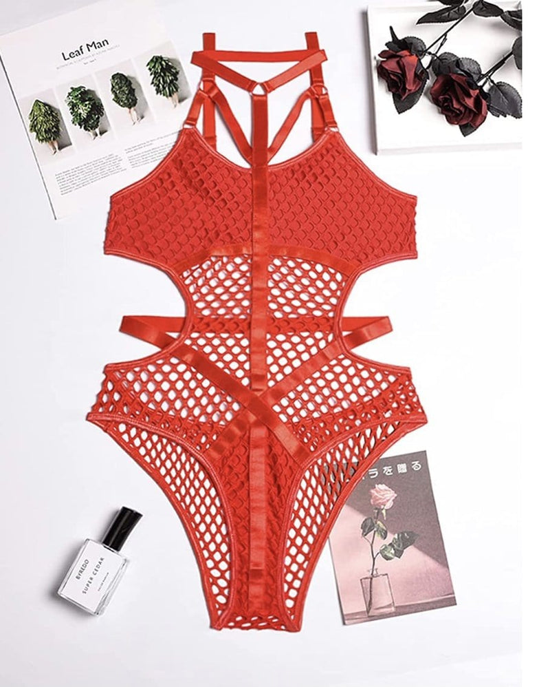 Red Hot Lingerie Bodysuit