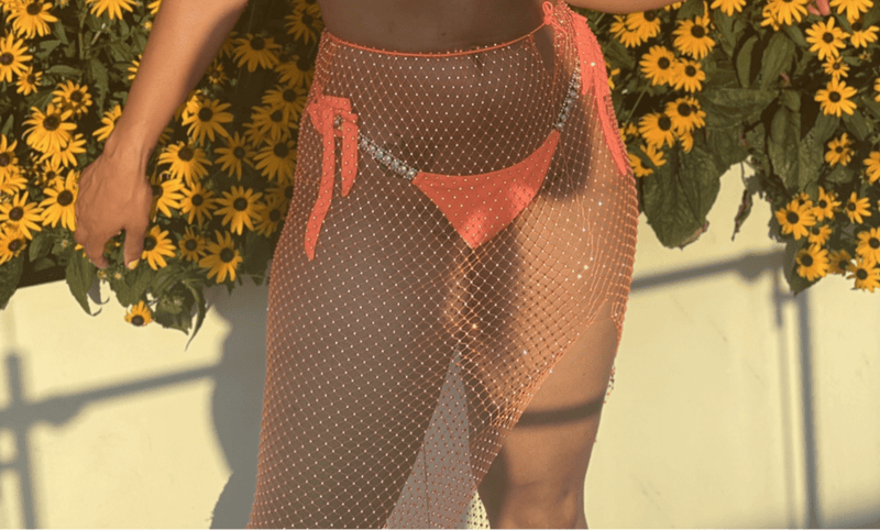 Orange Crush Bikini Cover Up