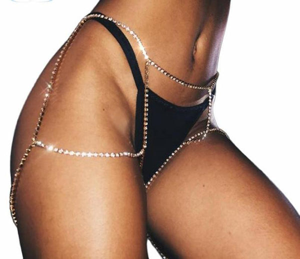 Belly Chains - Shiny Rhinestone Body Jewelry - XXXOTIC TREASURES